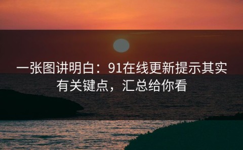 一张图讲明白：91在线更新提示其实有关键点，汇总给你看