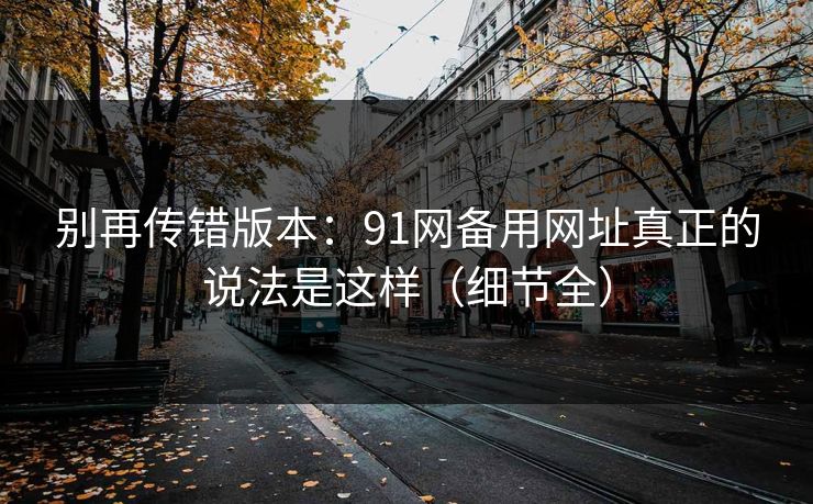 别再传错版本：91网备用网址真正的说法是这样（细节全）